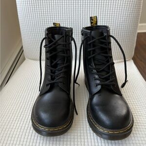 Dr. Martens Black Leather Boots kids